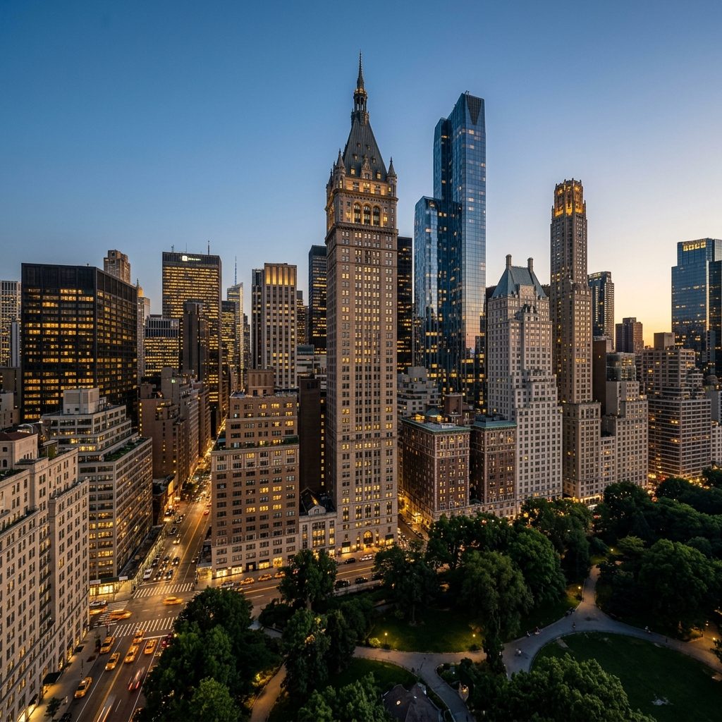 New York City skyline — Carnegie Hall Tower, 152 West 57th Street